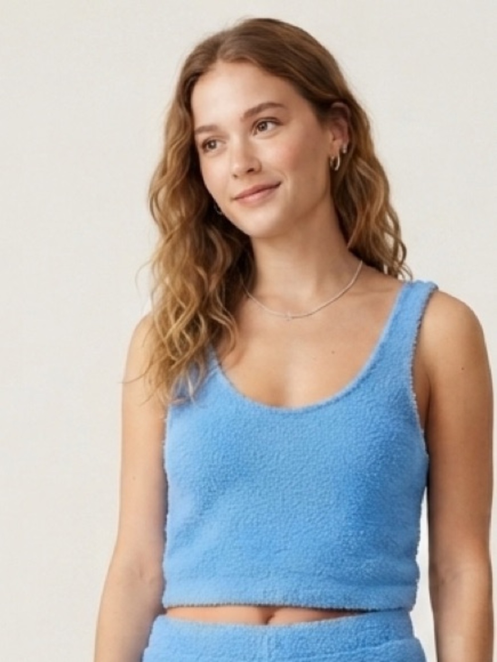 H&M Divided Fuzzy Crop Top